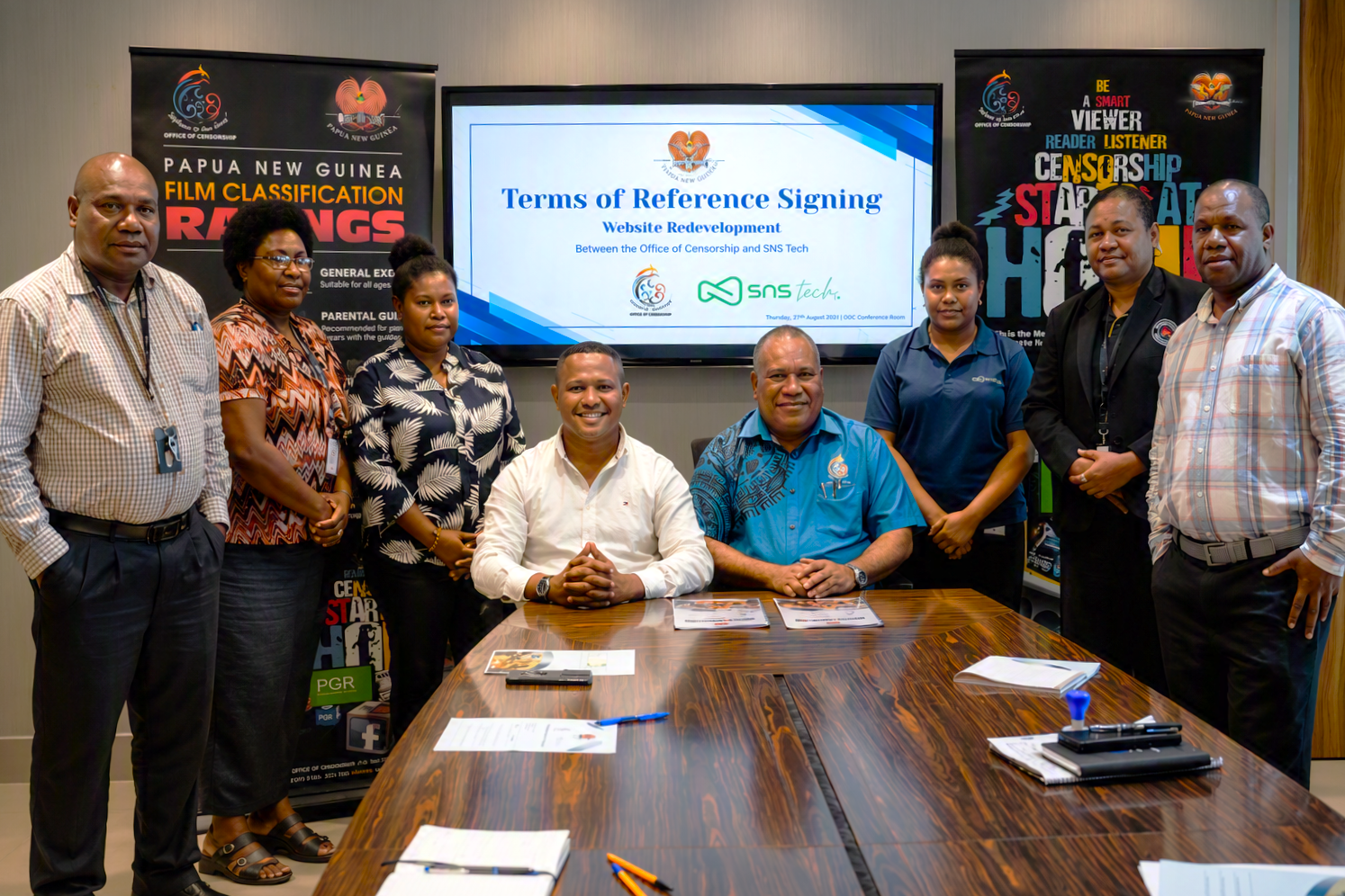 SNS Tech and Papua New Guinea Office of Censorship at the TOR Signing